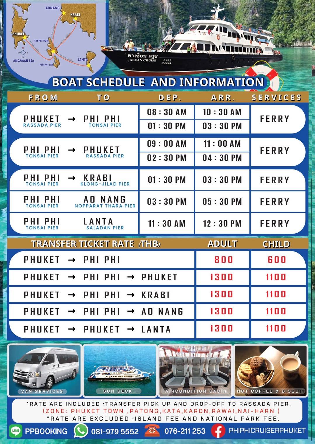 Phuket - Phi Phi - Krabi Feribot